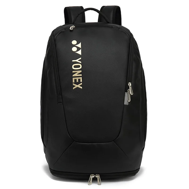 YONEX Artificial Leather Racquet Bag Soft Badminton Backpack For Women Men Match Training Waterproof Tennis Racket Carrying Bag