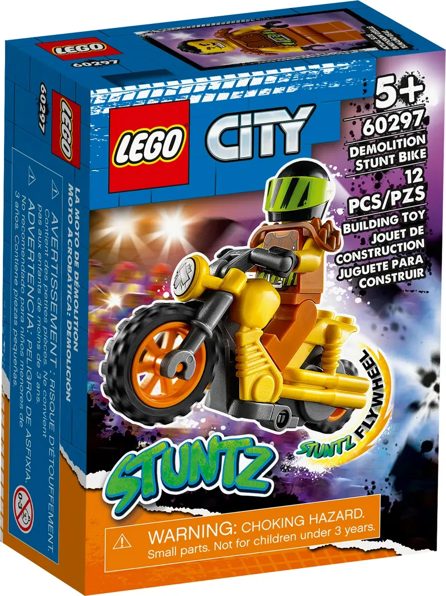Конструктор LEGO City Stunt Bike 60297 (12 предметов)