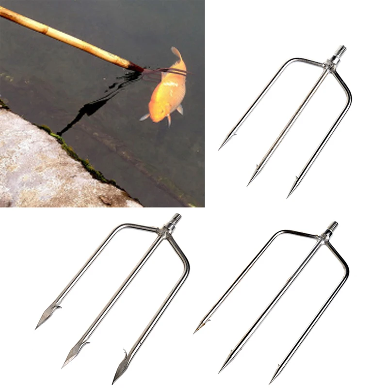 

Stainless Steel Prong Fish Fork Fishing Ice Breaker AccessoryTackleTool