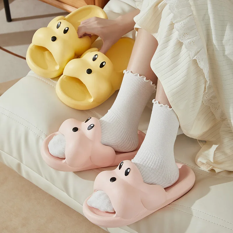 Novetly Cute Puppy Women Slippers Soft Non-Slip Sandals Indoor Bathroom Couple Men Slides Fashion Leisure Woman Shoes 2023 New