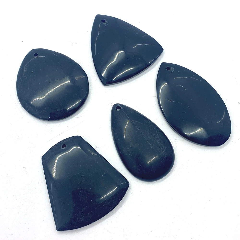 

Love Irregular Set Black Onyx Pendant Necklace Making Accessories Black Onyx Ladies Men's Reiki Jewelry Handcraft Necklaces