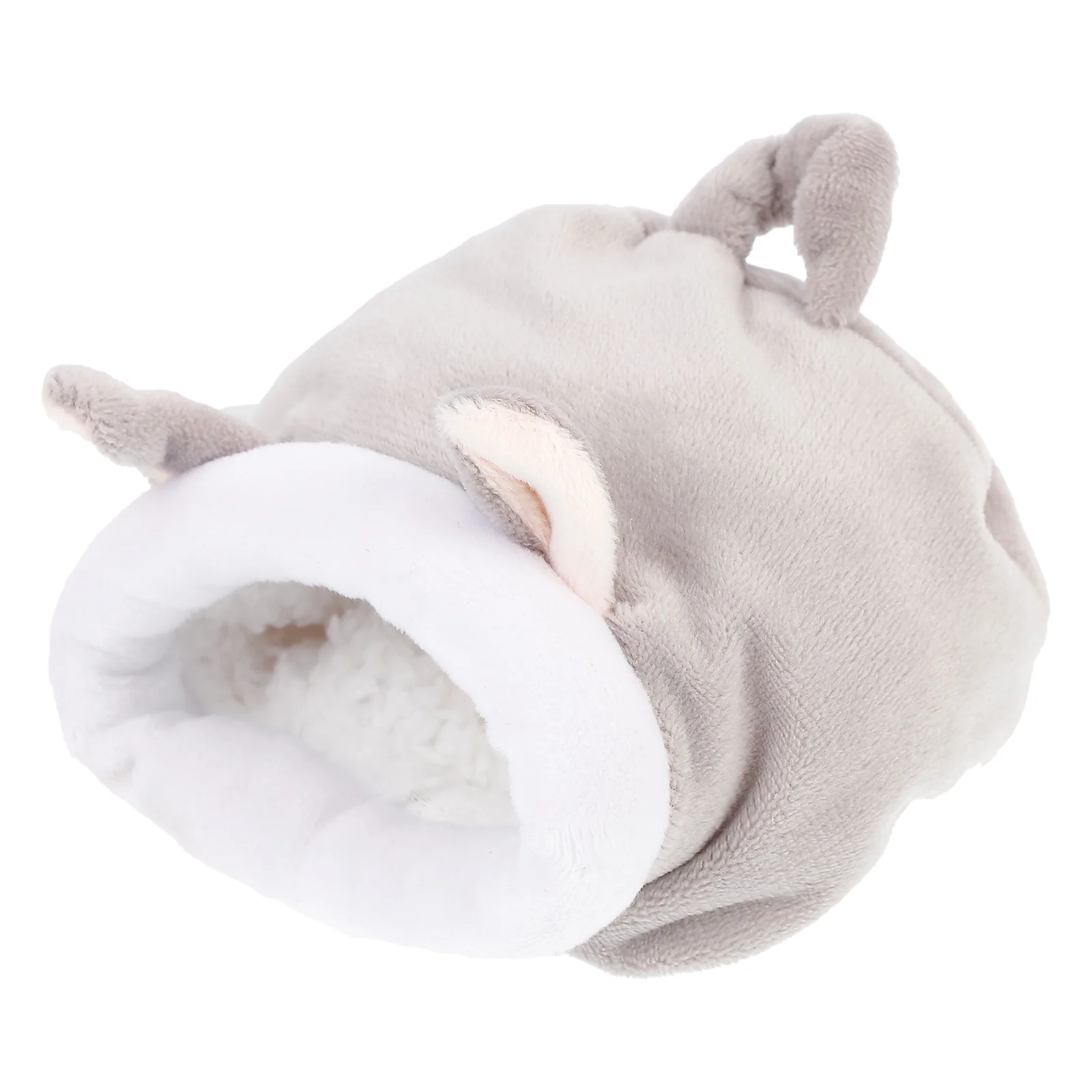 

2pcs Hamster Cotton Comfortable Bed Winter Warm Sleeping Bag Supplies (Grey)