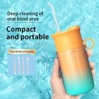 oral irrigator retractable storage tooth cleaner care 200ml portable smart magnetic suction charging water flosser dental jet