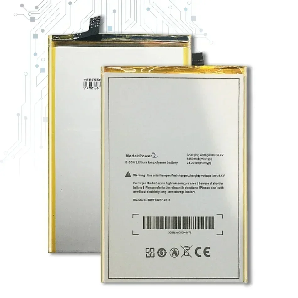 Сменный аккумулятор для Ulefone Power II 2 Power2 с трековым кодом 6050 мАч