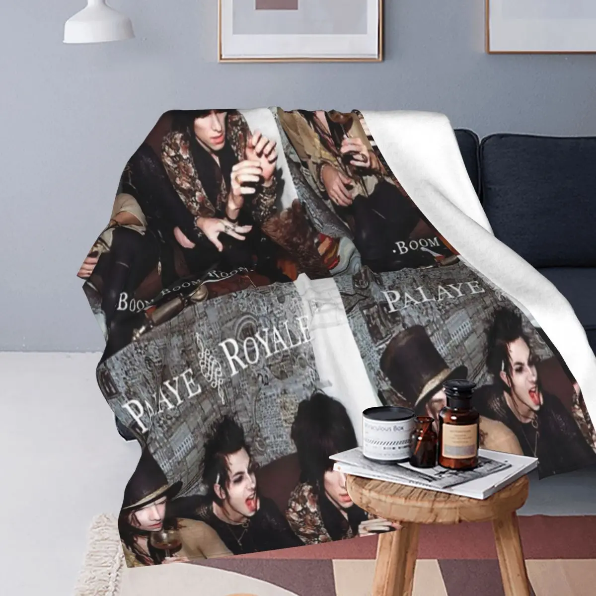 Одеяло Good Palaye Royale Band Флисовое одеяло с музыкой и логотипом четыре размера