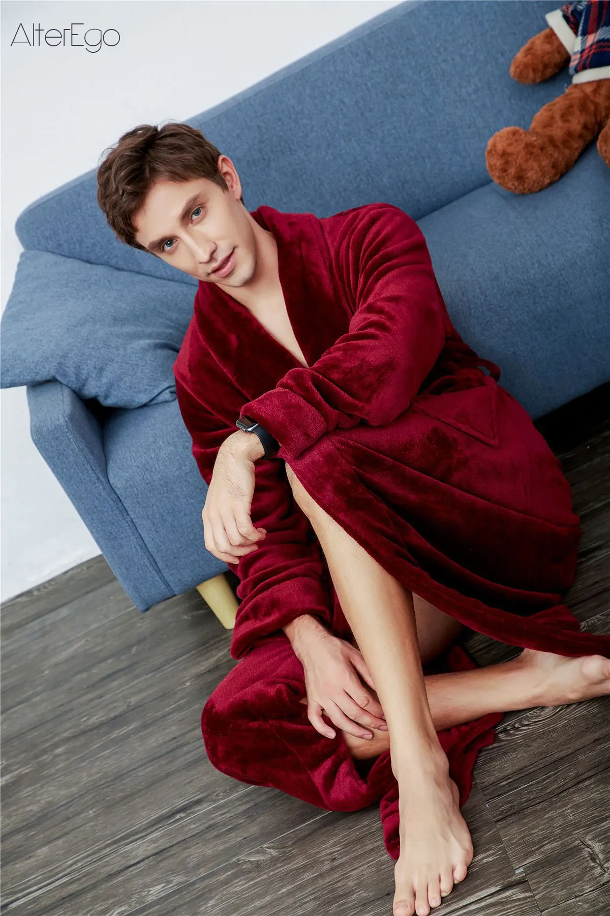 Winter Thickened Robe Unisex Flannel Bathrobe Men Women Solid Housecoats for Home Shawl Collar Nightgown 2022 Warm Dressing Gown