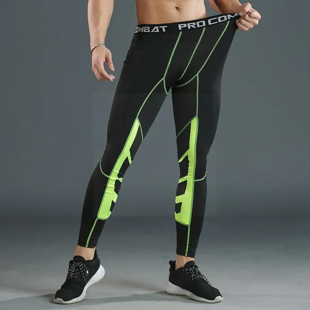 

Men's Compression Pants Cycling Running Basketball Trousers Tights Elasticity Legging Sweatpants Rash Guard Soccer Fitness R7m1