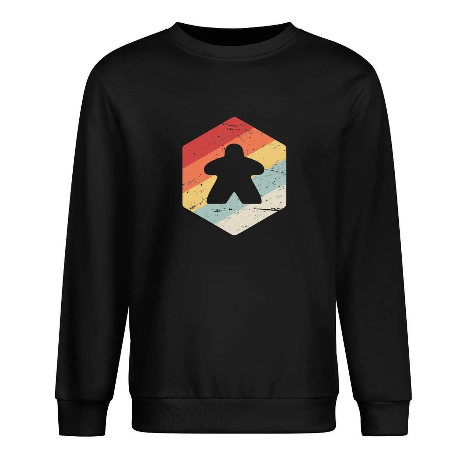 Meeple Ретро винтажный пуловер из хлопка