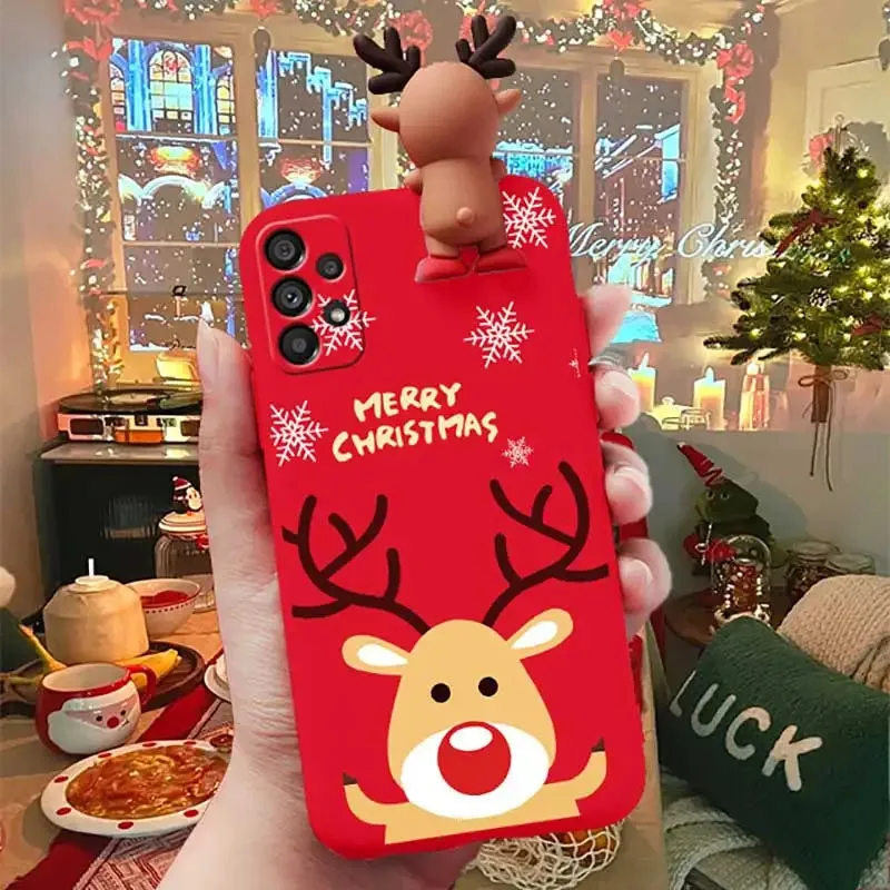 Рождественский олень 3D Санта-Клаус DIY Чехол для OnePlus 9 11 10T 11R 10 Pro Nord CE 3 Lite N20 SE N30 N200