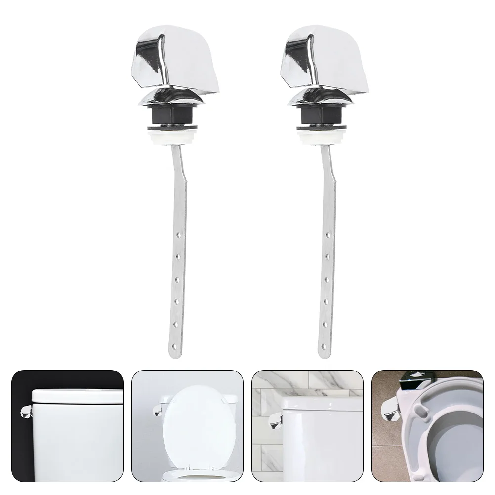 

Toilet Handle Lever Flush Tank Side Mount Replacement Trip Push Water Button Flushing Single Levers Accessories Toliet