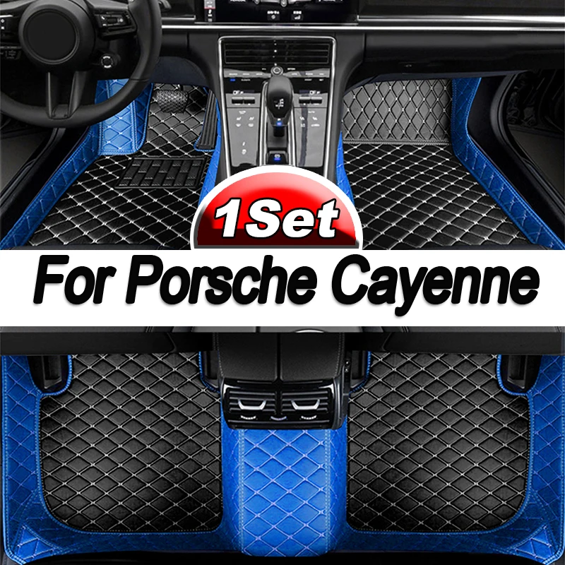 

Car floor mats for Porsche for Cayenne 2018 2019 20 2021 2022 Custom auto foot Pads automobile carpet cover interior accessories