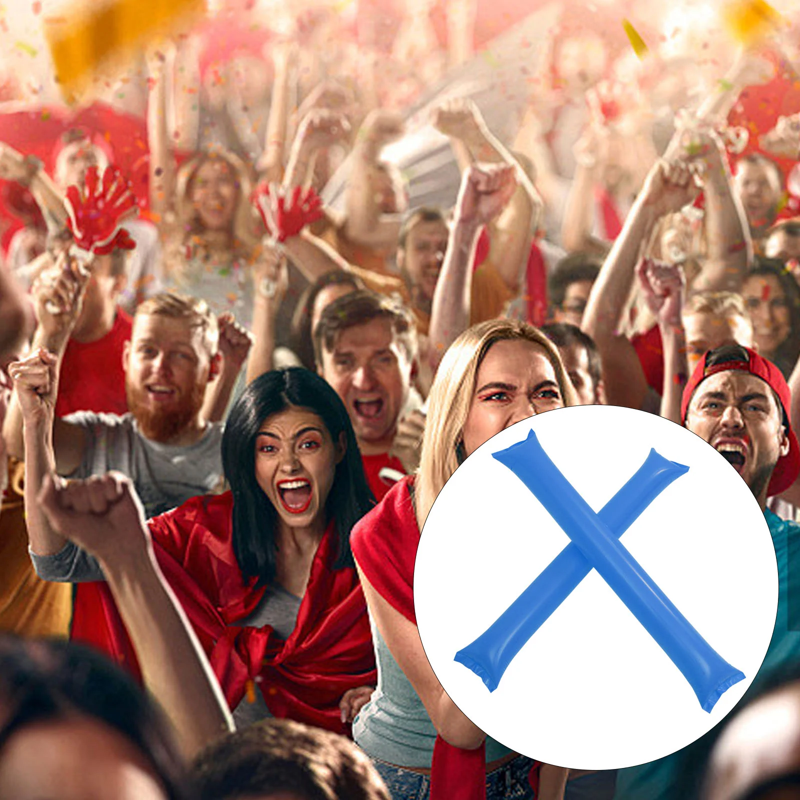 

40pcs Inflatable Sticks Inflatable Boom Plastic Sticks Inflatable Cheer Sticks for Concert