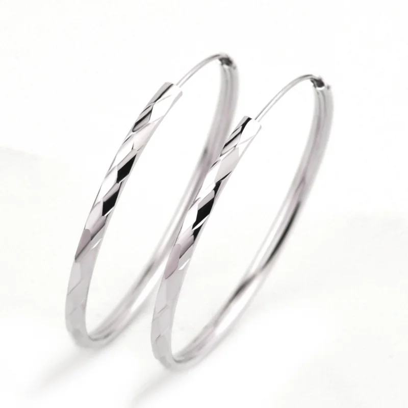 

Earrings for Women S925 Sterling Silver Large Earrings Temperament Fashionable and Popular Earrings Circles Temperament 2022 New
