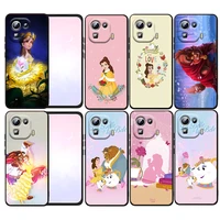 beauty and the beast love phone case for xiaomi mi 12x 12 11 11t 11i 10t 10 pro lite ultra 5g 9t 9se a3 black fundas cover