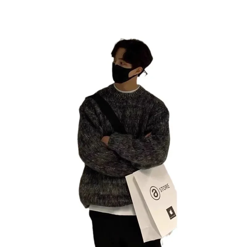 Осенняя Корейская стильная подходящая Модная брендовая шерстяная куртка в