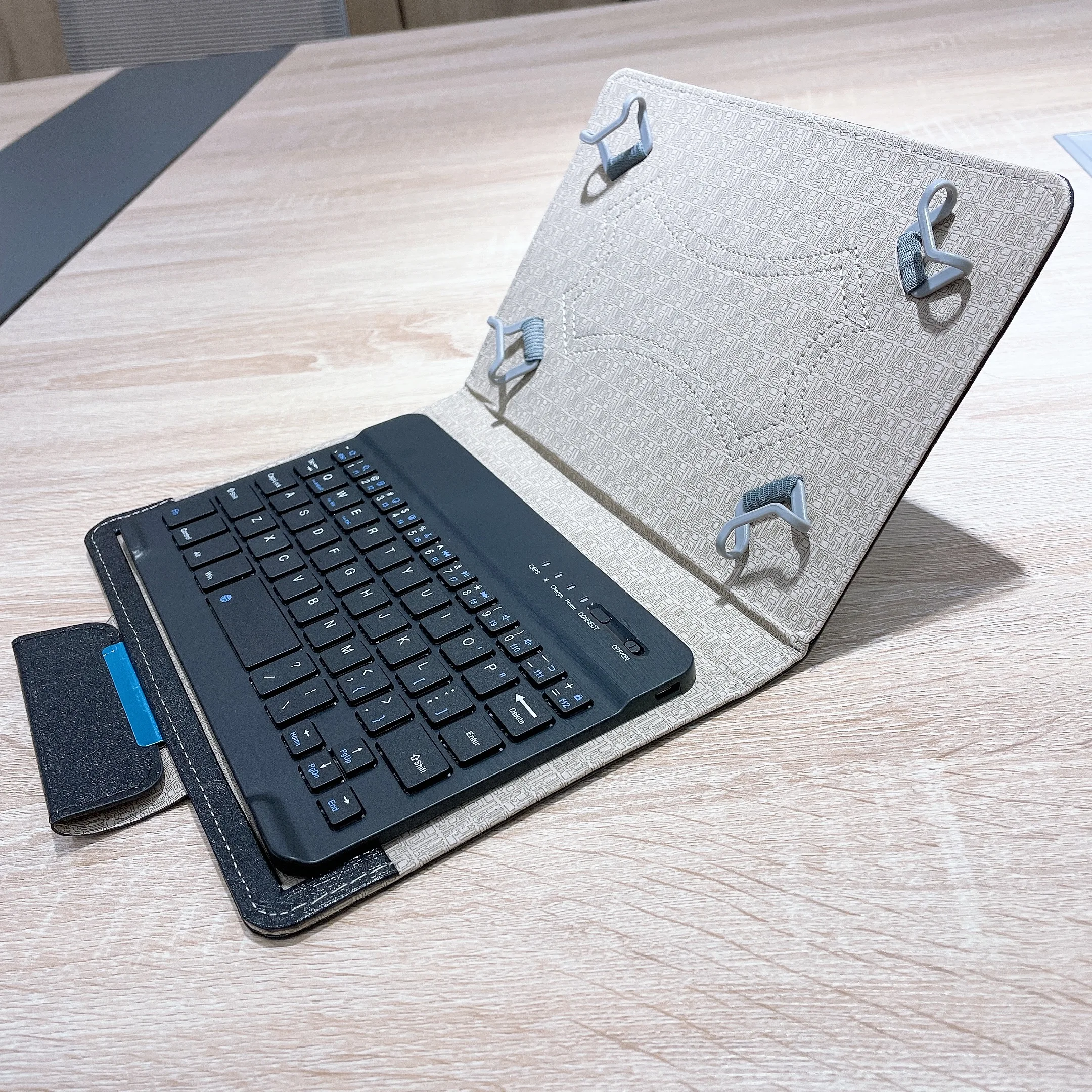 

8 inch Bluetooth Keyboard for Tablet Portable Wireless Keyboard with PU Leather Case Cover Stand for tablets Android IOS Windows