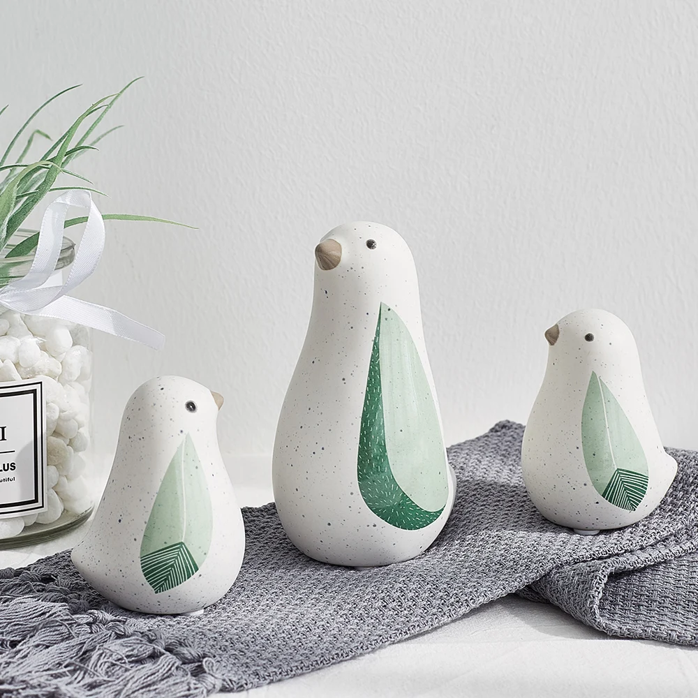 

Modern Minimalist Ceramic Bird Statue Decoration Home Decor Figurines for Interior Home Decoration Accessories Kawaii Accessorie