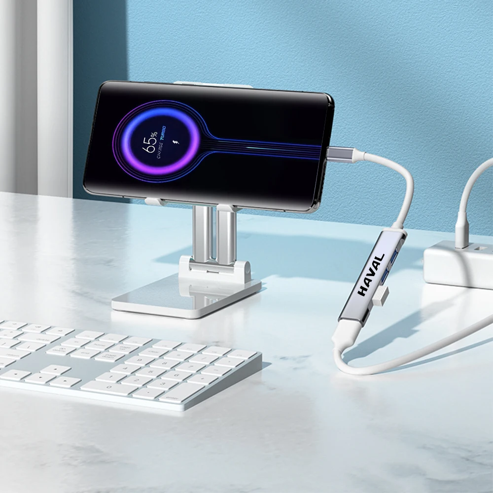 Автомобильное зарядное устройство 4 в 1 кабель питания типа C для Haval H1 H2 H3 H5 H6 H7 H9 M6