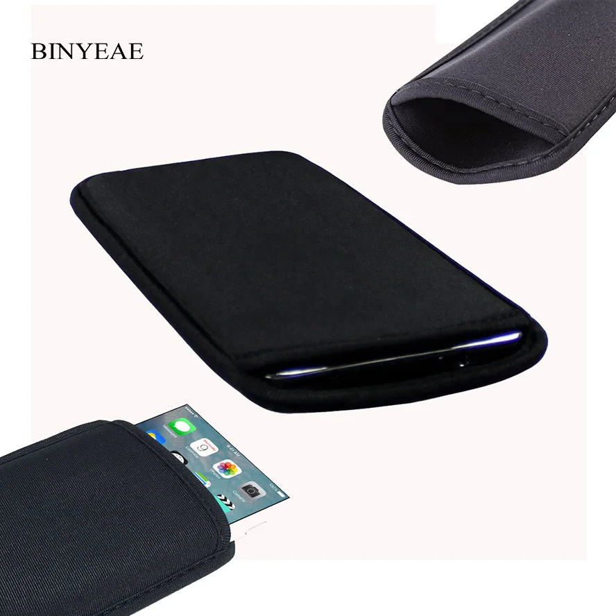 Morbido flessibile Neoprene custodia protettiva nera per Huawei Ascend P8 Lite P8 mini Ale-L21 elastico maniche custodia universale