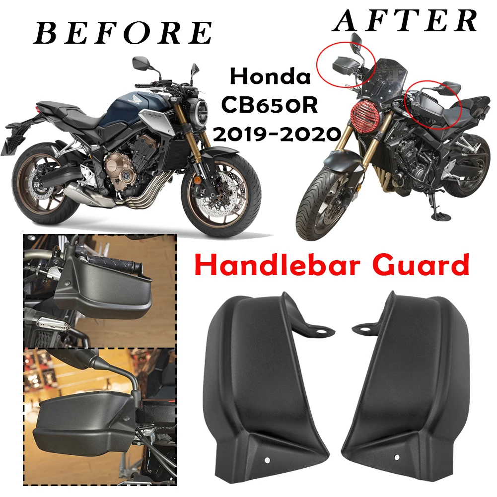 

Motorcycle Hand Guard Handle Protector Shield Windproof Handlebar HandGuards Protection for Honda CB650R CB 650R 2019-2022