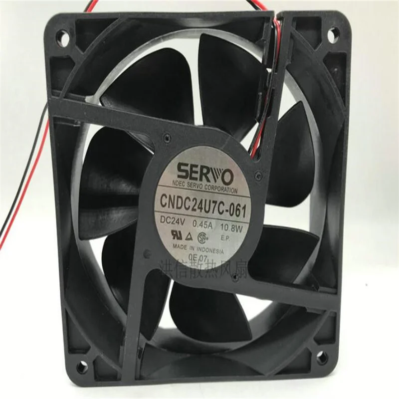 CNDC24U7C-061 24V 0.45A 10 8 W 12CM 12038 двухпроводный охлаждающий вентилятор