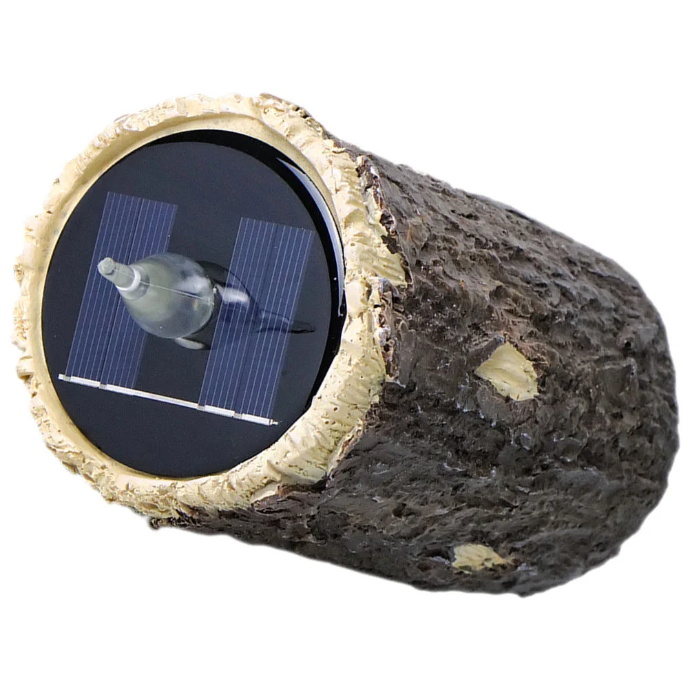 

LED Outdoor Solar Lights Lantern Stump Lawn Decorative Lamp Garden Powered Summer Bead Path