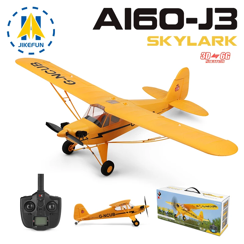 Jikefun A160 Wltoys RC Самолет 650 мм 4 канала металлический и пластиковый материал с