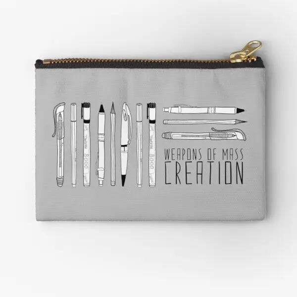 

Weapons Of Mass Creation Zipper Pouches Men Women Packaging Wallet Key Cosmetic Small Panties Bag Storage Pocket Pure Money