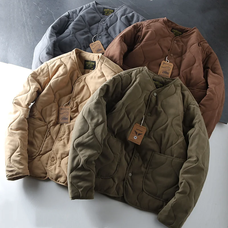 

Мужская зимняя хлопковая Двухсторонняя куртка в японском стиле Харадзюку