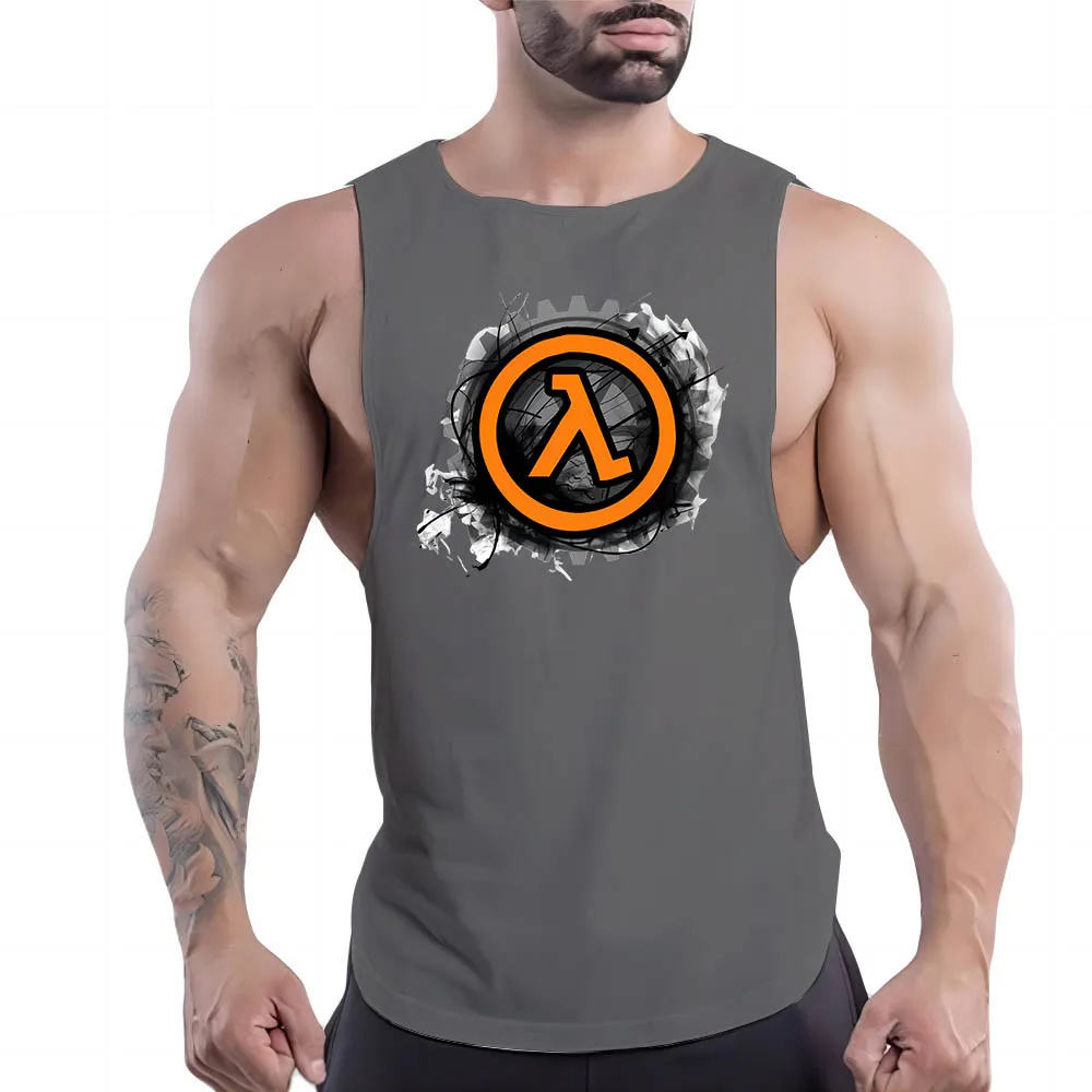 

Майка мужская быстросохнущая, дышащая спортивная рубашка без рукавов, с принтом, для спортзала, баскетбола, летняя одежда для отдыха, Y2k Fnaf