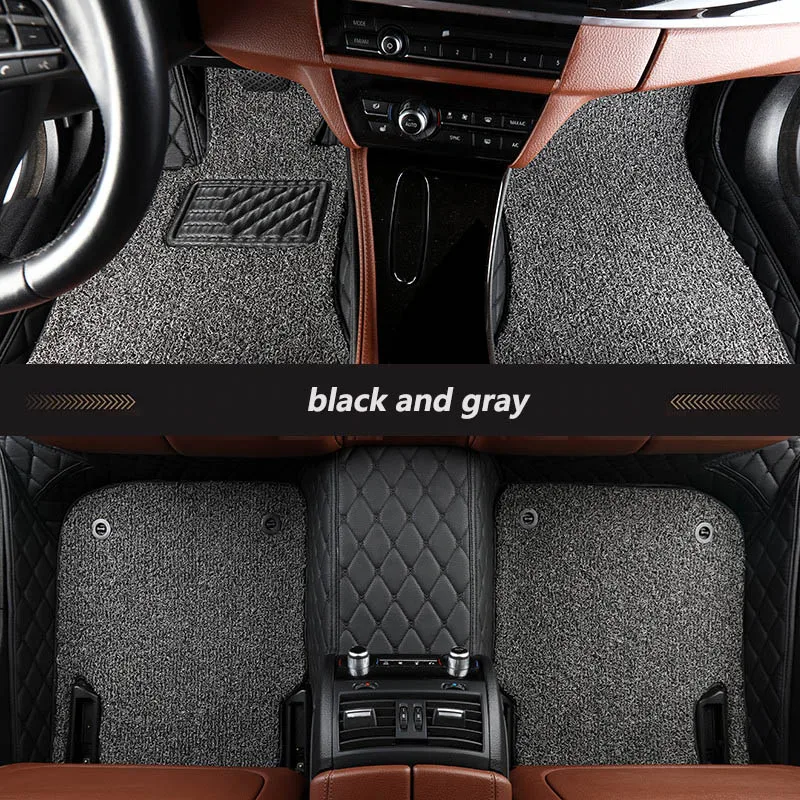 Luxurious Double-layer Style Custom Car Floor Mat for Hyundai Ix35 2010-2017 Year Interior Details Car Accessories images - 6