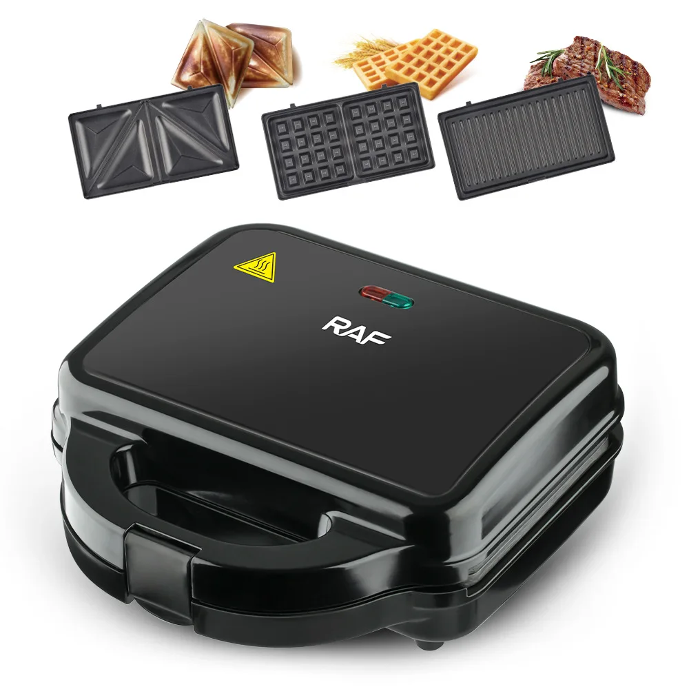 

Household Portable Breakfast Machine Three-in-one Multifunctional Sandwich Machine Steak Cutter Baking Machine