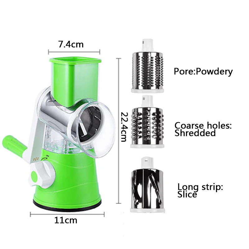 vegetable slicer manual kitchen accessories grater vegetable chopper 3 in 1 round cutter potato spiralizer home gadget tool item free global shipping