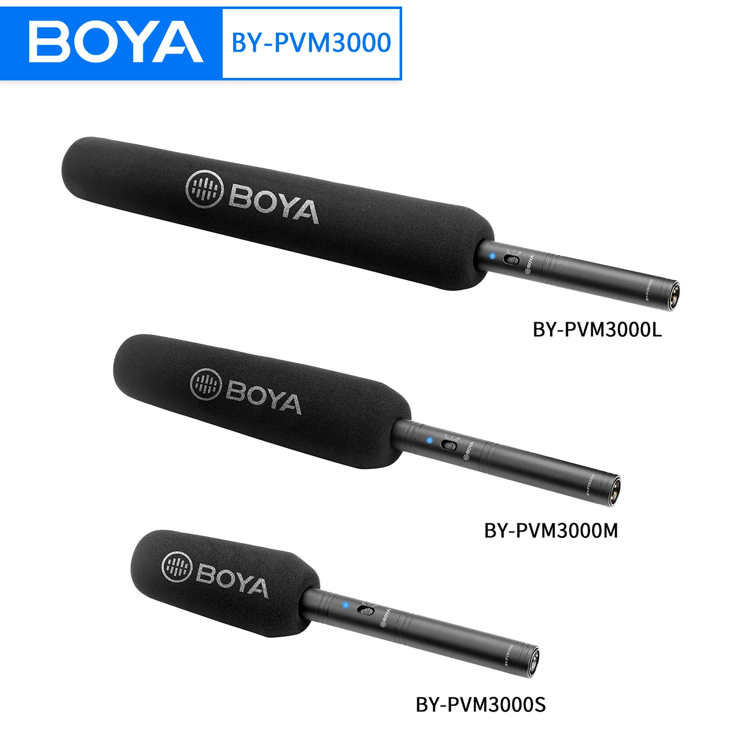 BOYA BY-PVM3000 профессиональный микрофон для ружья, суперкардиоидный ручной микрофон для камеры, видео, интервью, камкордера, аудио рекордера