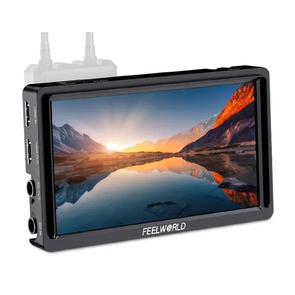 Фото FEELWORLD FW568S 6 дюймов 3G-SDI 4K HDMI-монитор LUT F970 Внешнее питание от постоянного тока 8 В 1920x1080 450 нит IPS 3D №3
