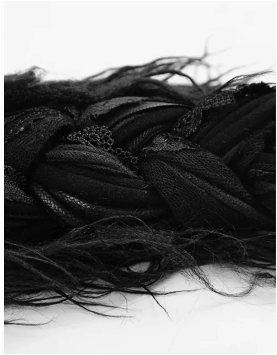 Мужской винтажный черный парик Pumk Dreadlock Goth Rock Hair Hedgehog