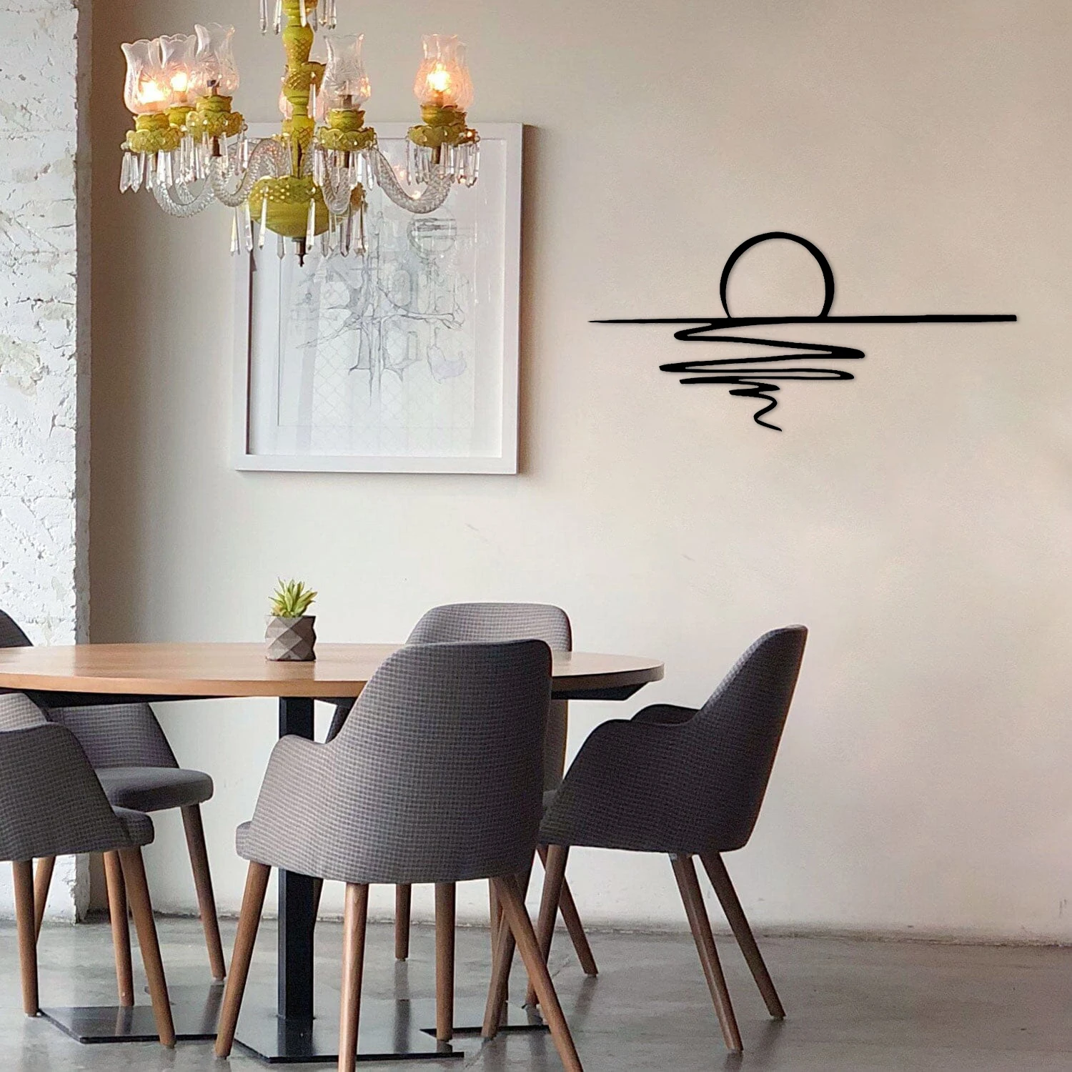 Современная металлическая настенная художественная декоративная табличка с