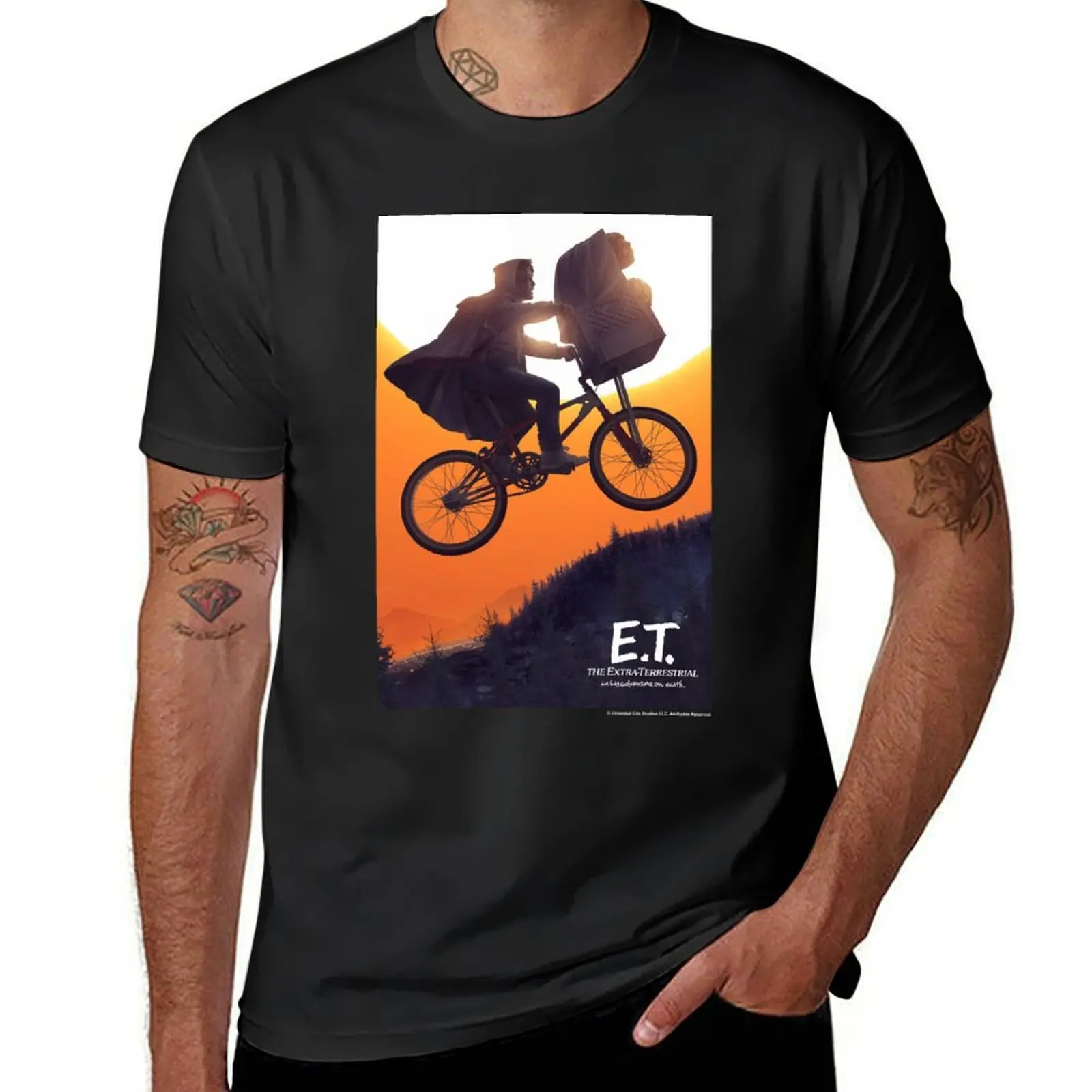 E.T. Мужская футболка оверсайз с коротким рукавом