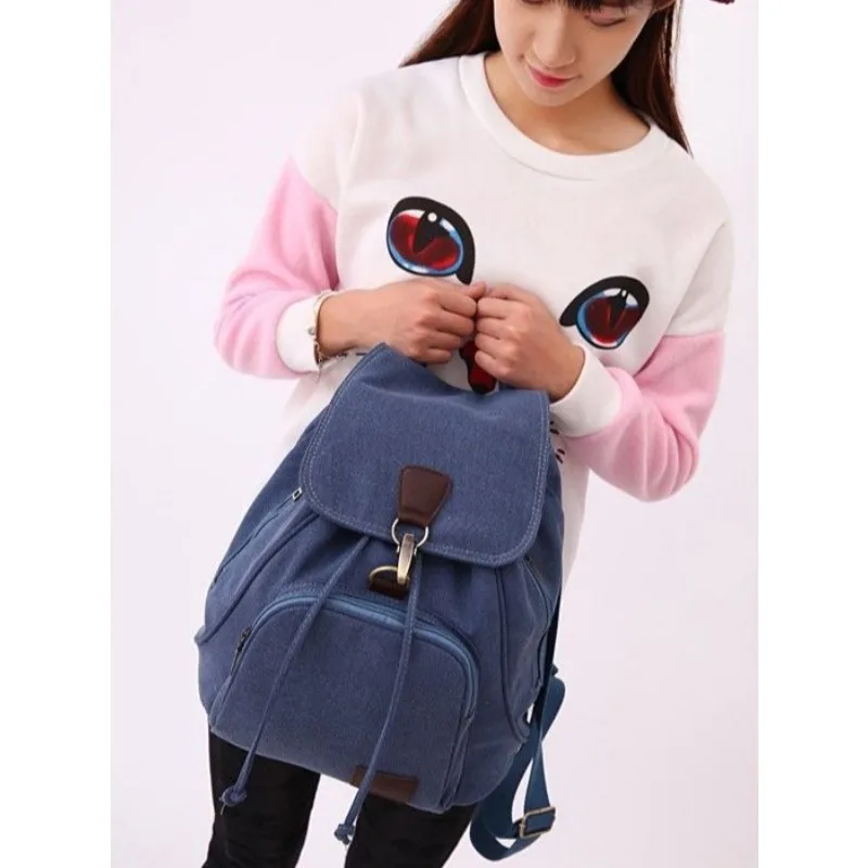 Рюкзак винтажный рюкзак холщовая сумка новый стиль большая вместимость модный