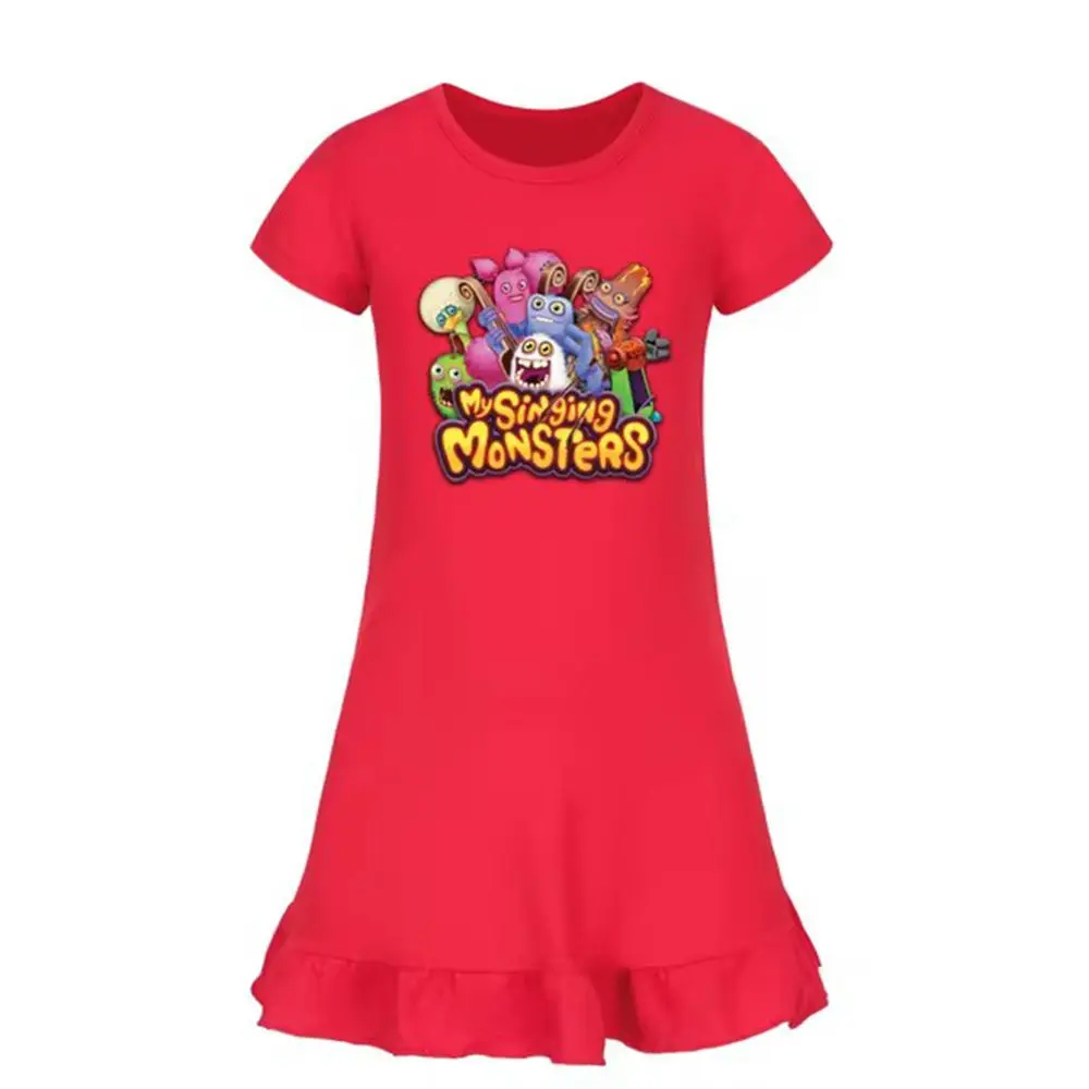 Одежда моих Поющие Монстры детские летние повседневные платья ночные рубашки