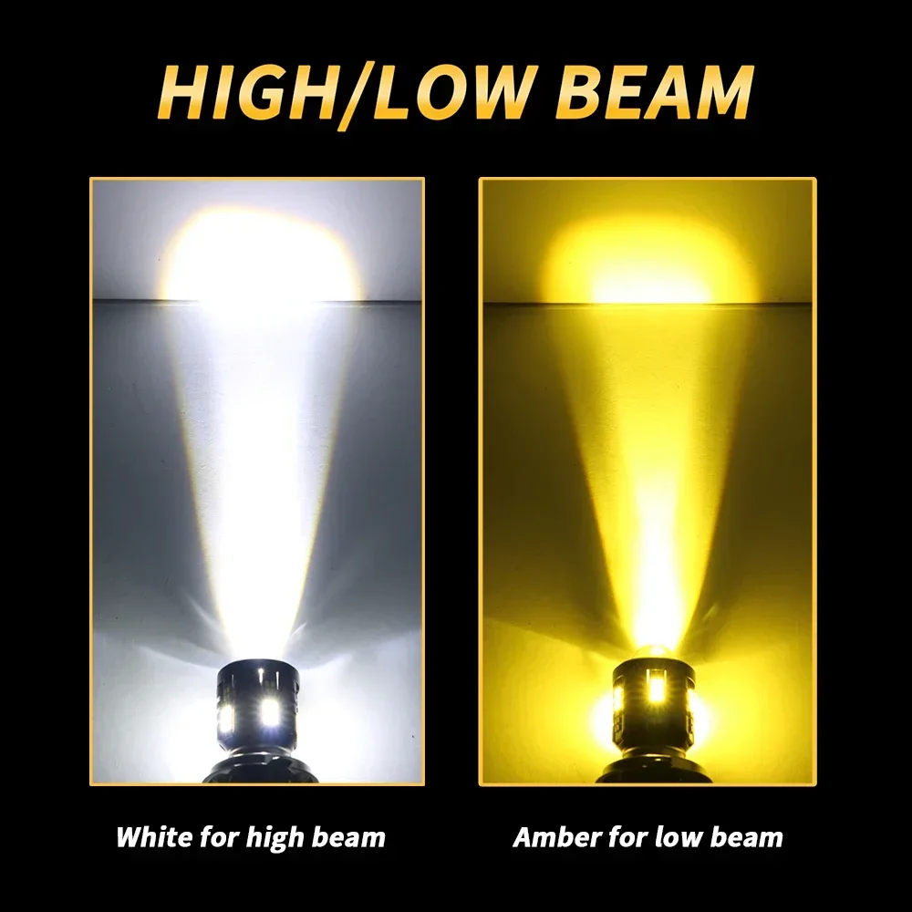 Oprah 8000Lm мотоциклетные светодиодные лампы для фар H4 H6 BA20D P15D с линзами BMW ATV