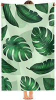 tropical palm leaf bathtowel %ef%bc%8clightweight towel for the swimming sports quick dry sand free microfiber beach towel suitable