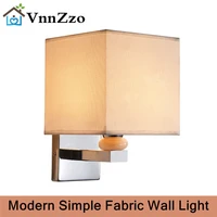 vnnzzo modern minimalist fabric wall lamp indoor lighting led hotel room bedroom bathroom american wall lamp bedside lamp new