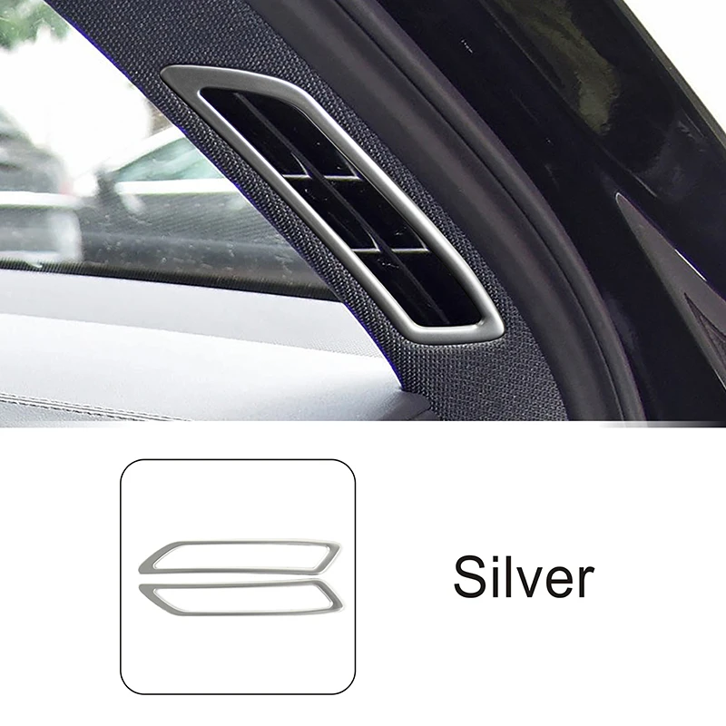 

Декоративная рамка из нержавеющей стали для кондиционера и вентиляционного отверстия А-столба, Накладка для Audi A6 C8 2019-2022, Стайлинг автомобиля, интерьер