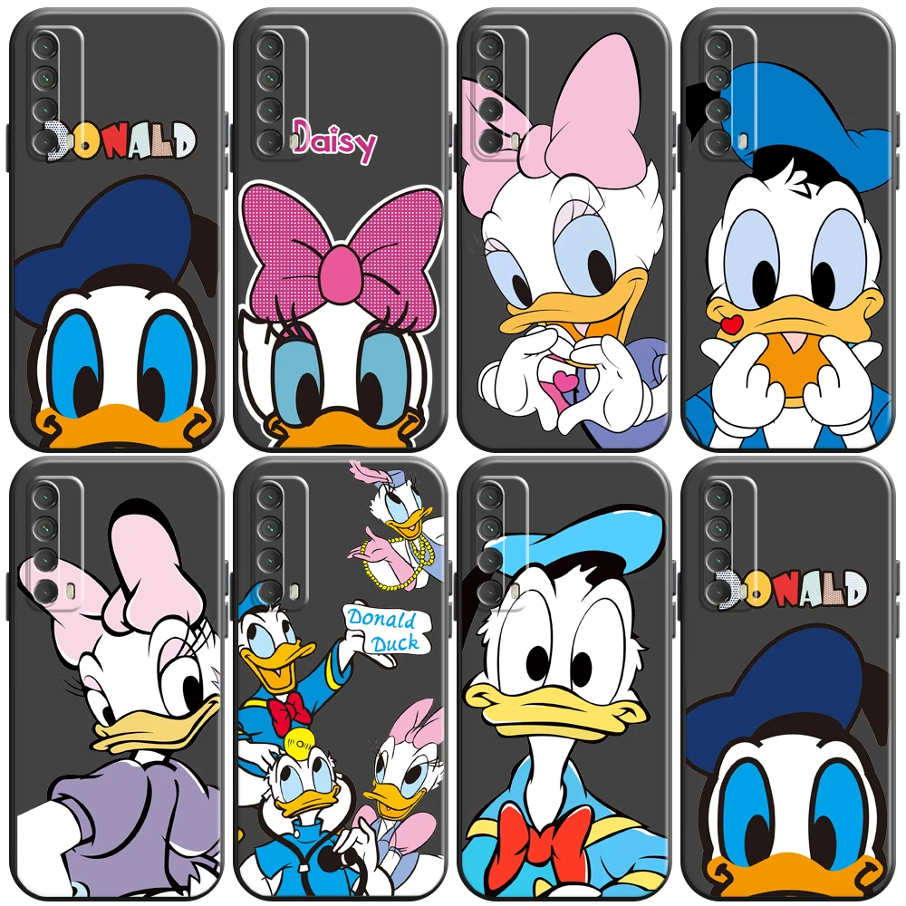 

Disney Donald Duck Cartoon Phone Case For Huawei Honor 7 8 9 7A 7X 8X 8C V9 9A 9X 9 Lite 9X Lite Back Soft Liquid Silicon Black