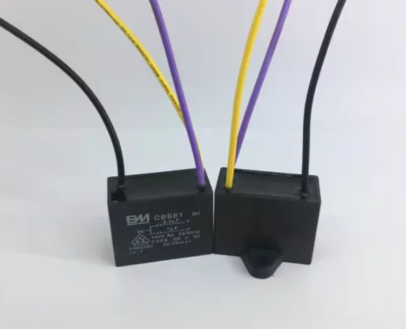 1 шт. CBB61 3 5 мкФ/0 мкФ 250 В 3-проводной конденсатор