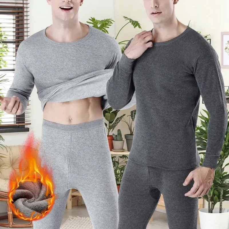 

Thermos Thermal Clothes Thermal Winter Winter Clothing Long Underwear Thick Johns Men Thermal Men Fleece For Underwear Sets