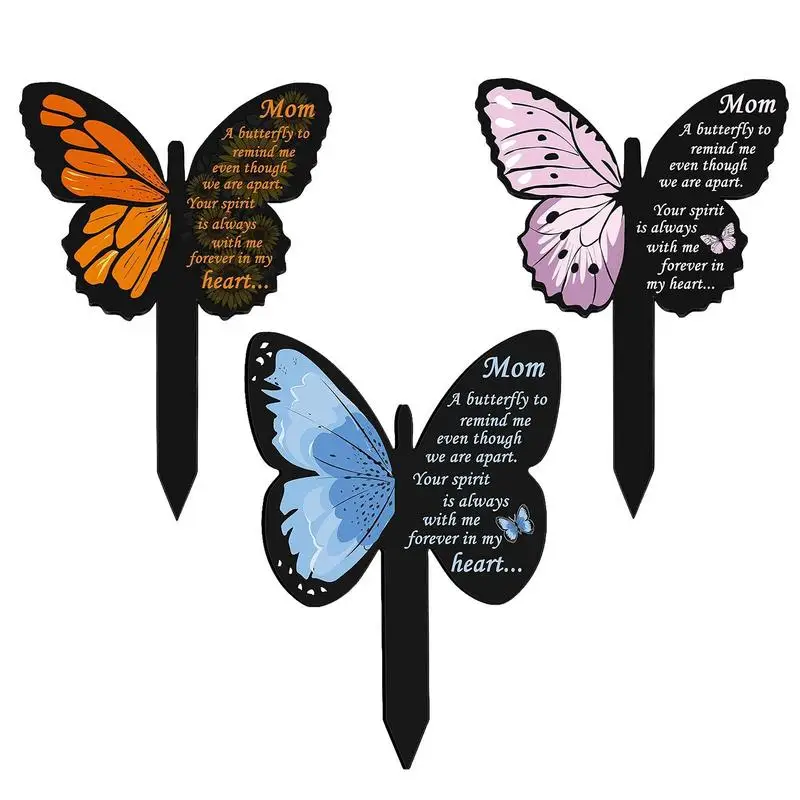 

Grave Markers For Cemetery Butterfly Tombstone Decorations For Cemetery Garden Stake Memorial Metal Grave Stake Garden Cemetery