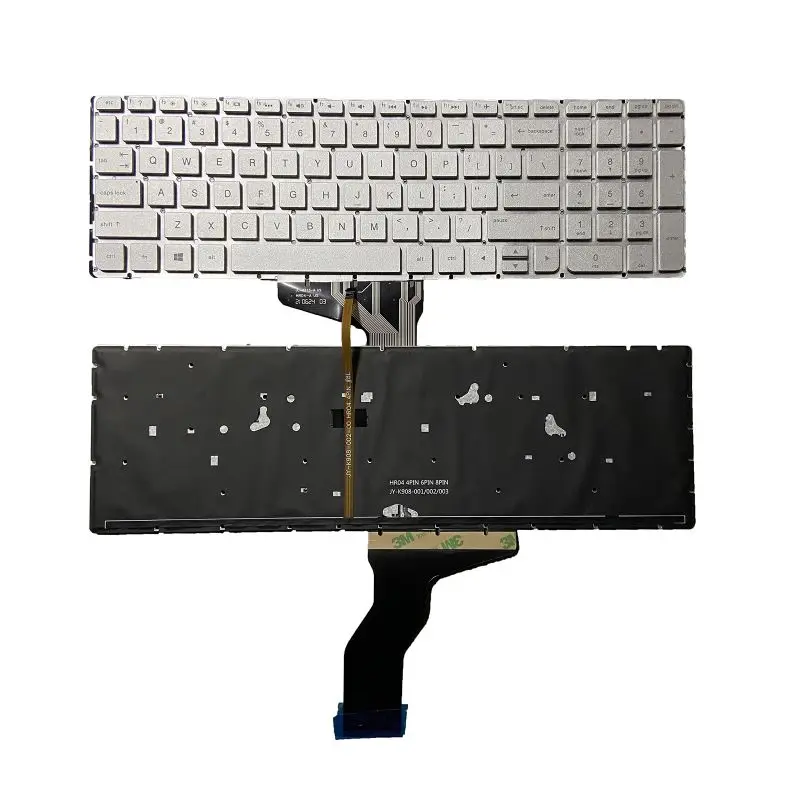 

Laptop Keyboard FOR HP Pavilion 15-ab 15-ak 15-bc 15-ab000 15-ab100 15-ab200 15-ab000 Silver keyboard US backlit