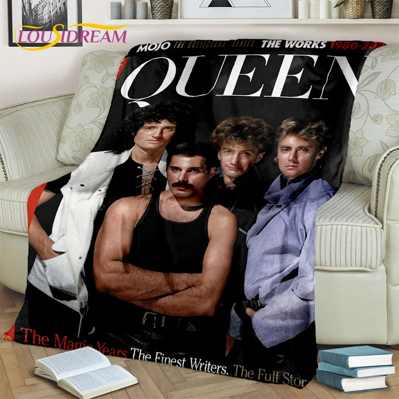 

Одеяло Queen-Rock-Band 3D Freddie Mercury, мягкое покрывало для дома, спальни, кровати, дивана, пикника, путешествия, офиса, Детское покрывало